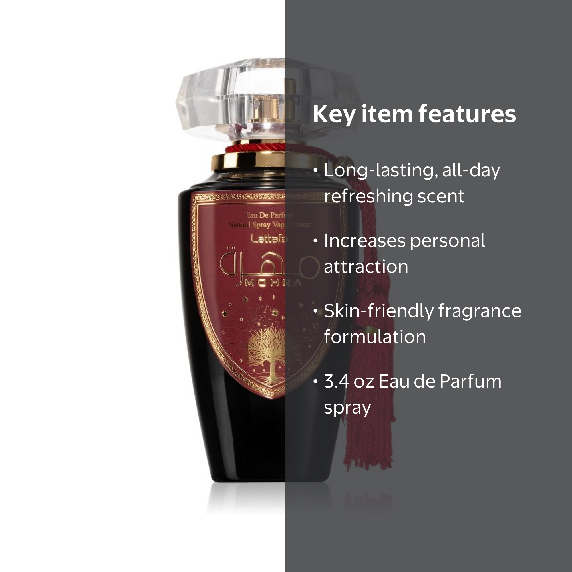 Lattafa Mohra Unisex EDP Spray 3.4 oz Woody Spicy Perfume