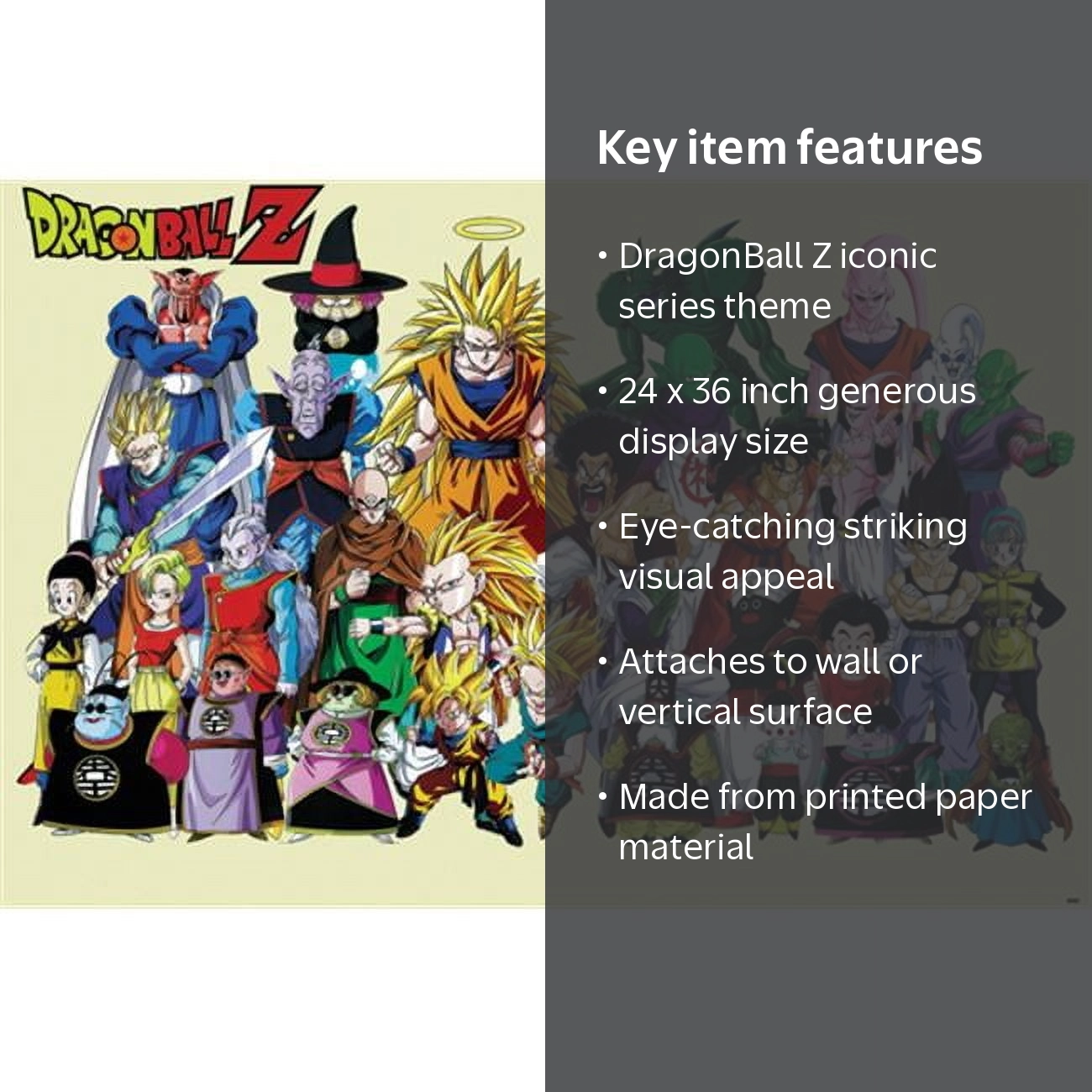 Hot Stuff Enterprise Z79-24x36-NA DragonBall Z Poster- 24 x 36