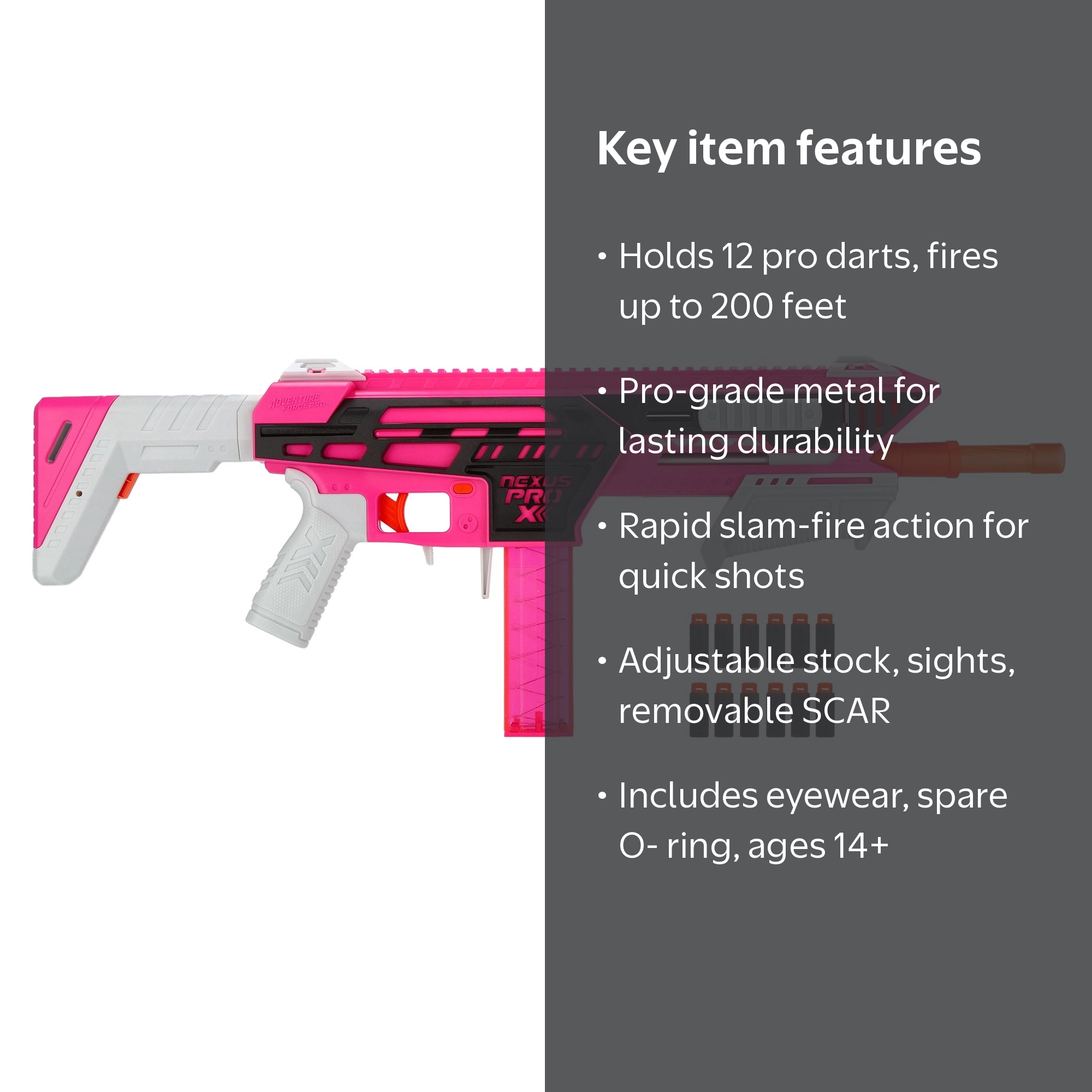 Adventure Force Nexus Pro X2 Ultimate Foam Dart Blaster Play Set