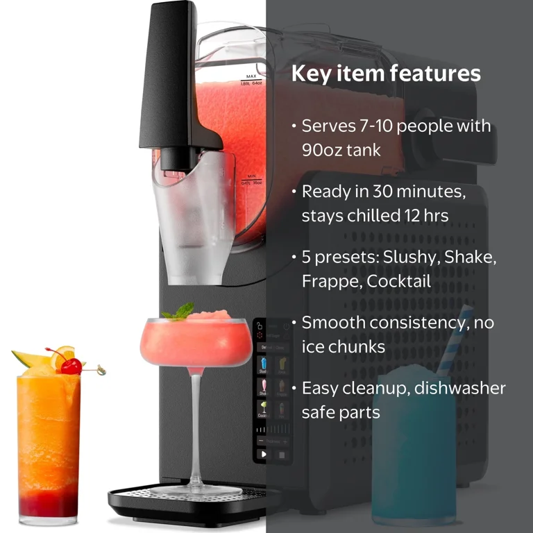 Iceman by Chefman Slush-Ease MAX 90oz Slushy Maker with Touch