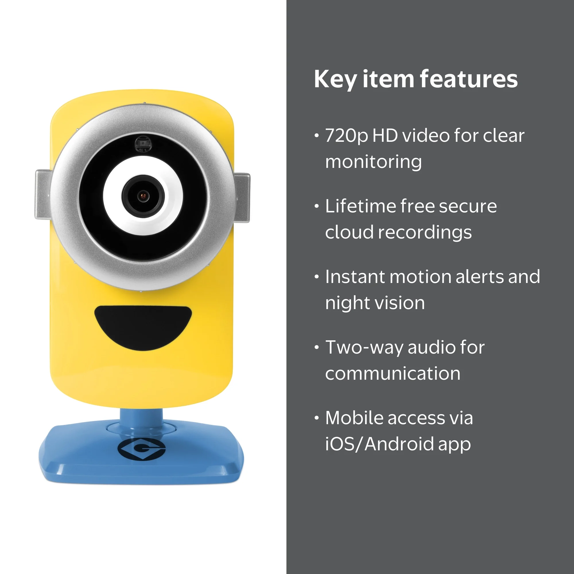 Minion Cam 720P Hd Wi-Fi Security Camera - Walmart.com
