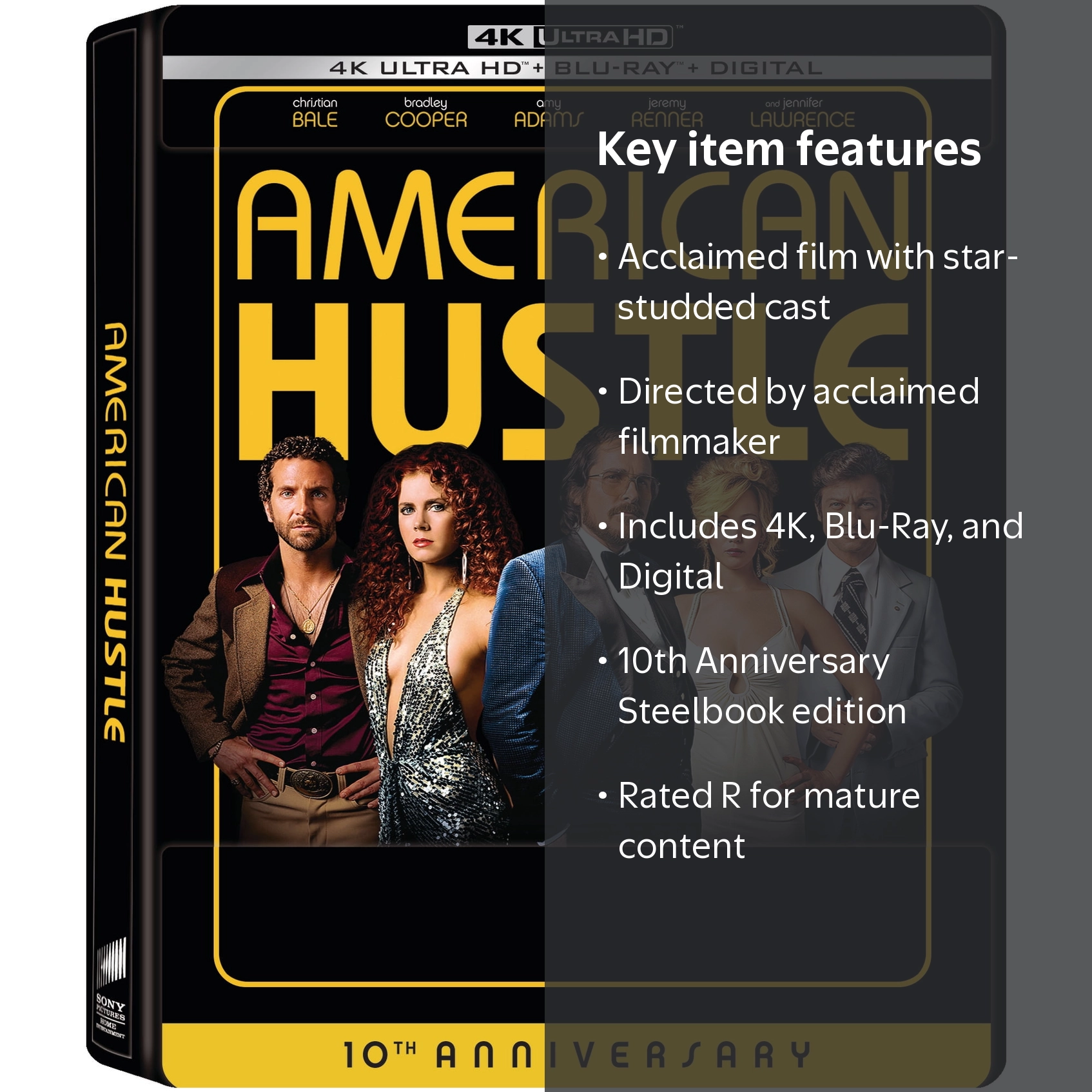 American Hustle (10th Anniversary) (Steelbook) - Walmart.com
