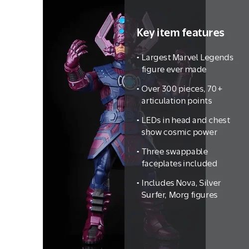 HasLab Marvel Legends Galactus 32-inch Figure with Nova (Frankie