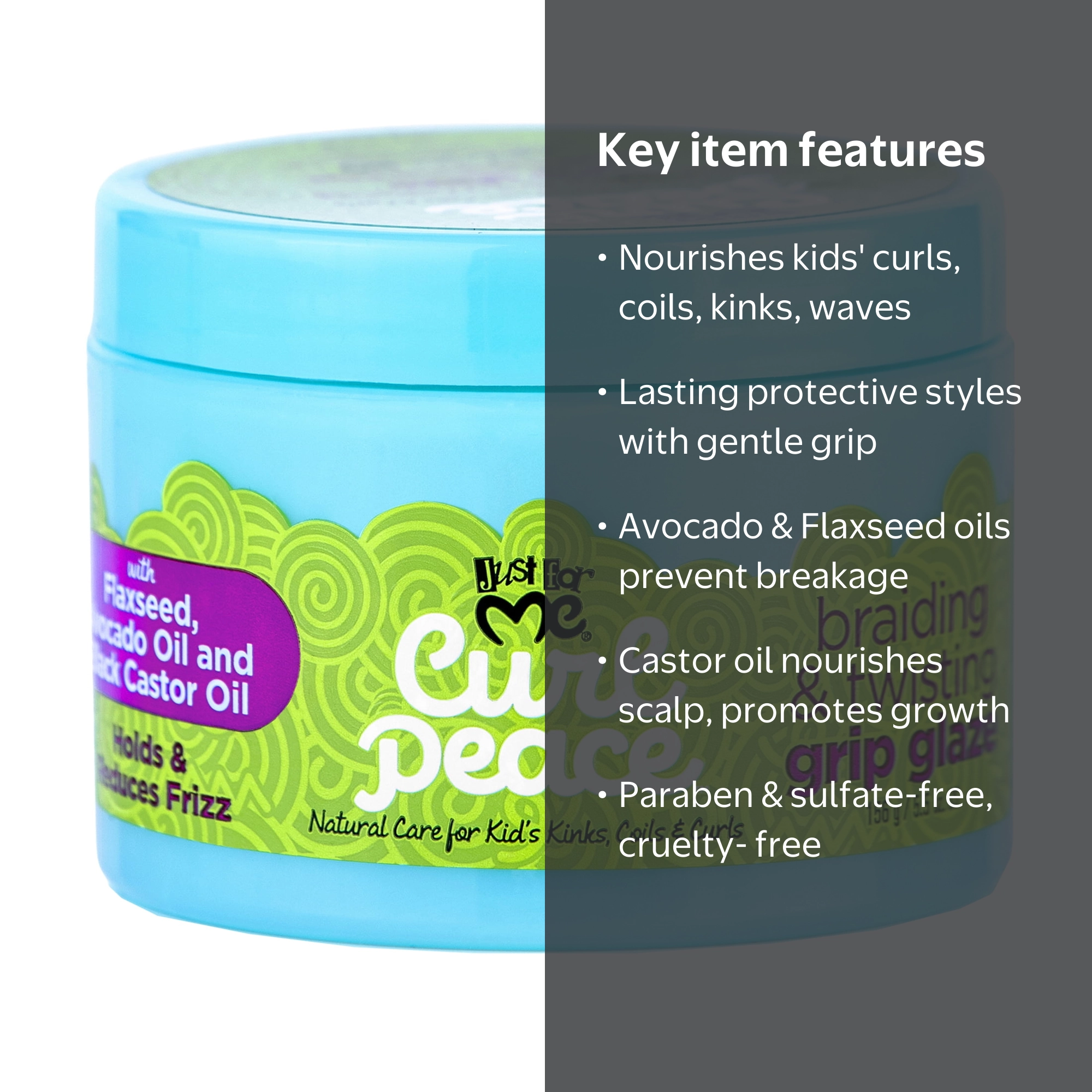 Just For Me Curl Peace Grip Glaze Nourishing Hair Styling Cream