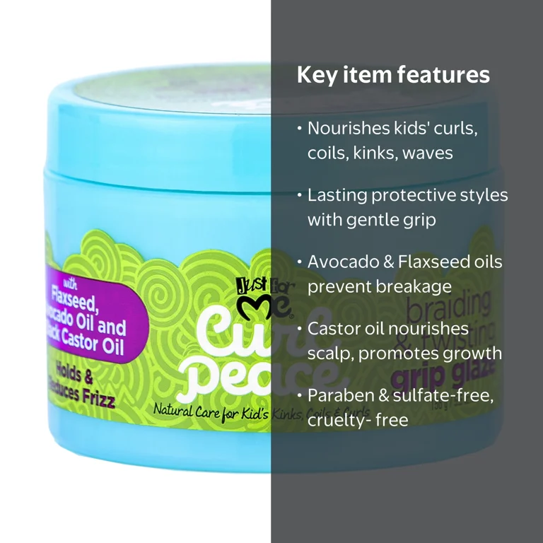 Just For Me Curl Peace Grip Glaze Nourishing Hair Styling Cream