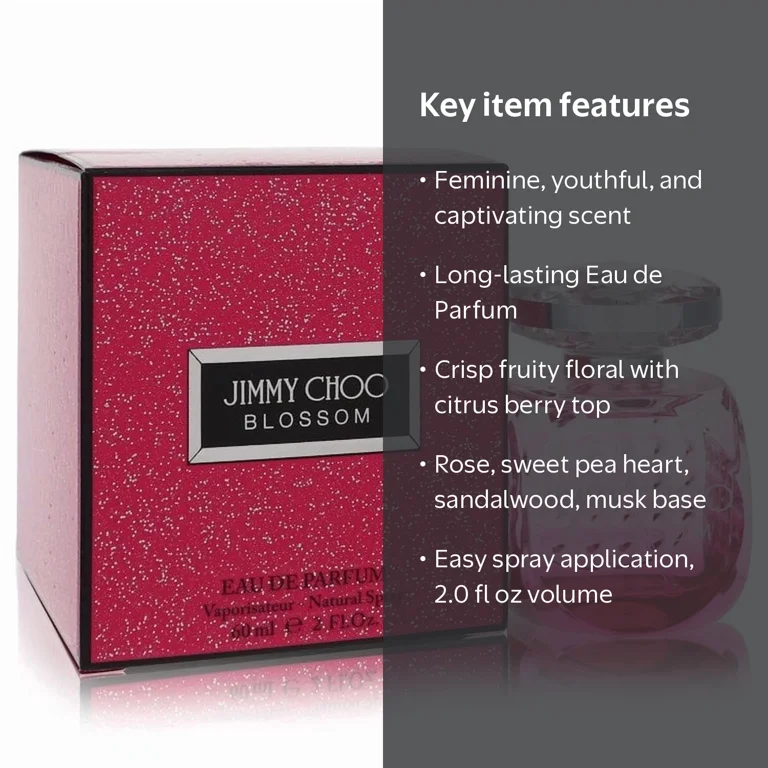 Blossom Eau Jimmy Choo Blossom Amazon Jimmy Choo Blossom Eau De Parfum, Perfume For Women, Fl Oz
