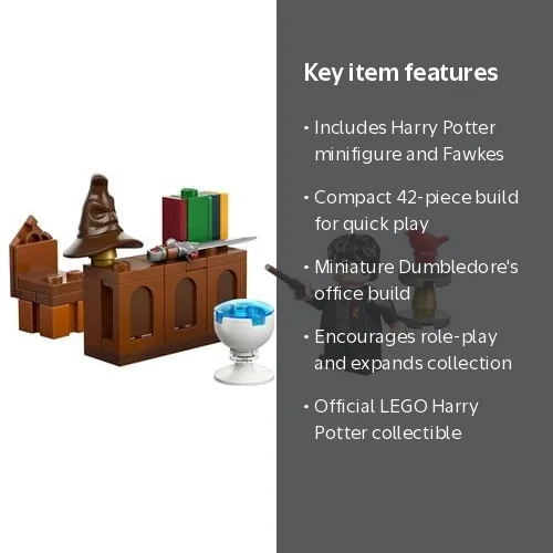 Harry　BUILT TO LAST HARRY LEGO Dumbledore's Office with Harry Set 30724 - Walmart.com