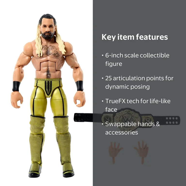WWE Elite NXT Seth Rollins 6-inch Action Figure with Articulation