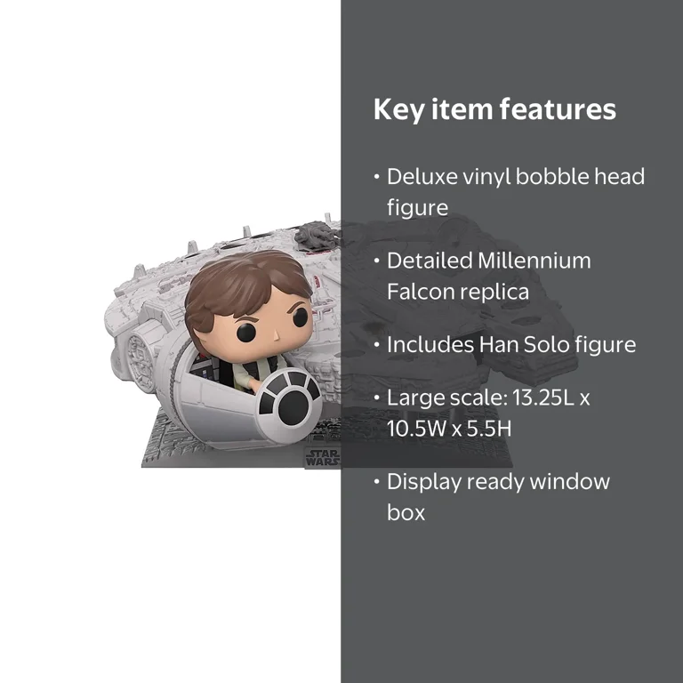 Funko POP! Deluxe Star Wars Han Solo Millennium Falcon Vinyl