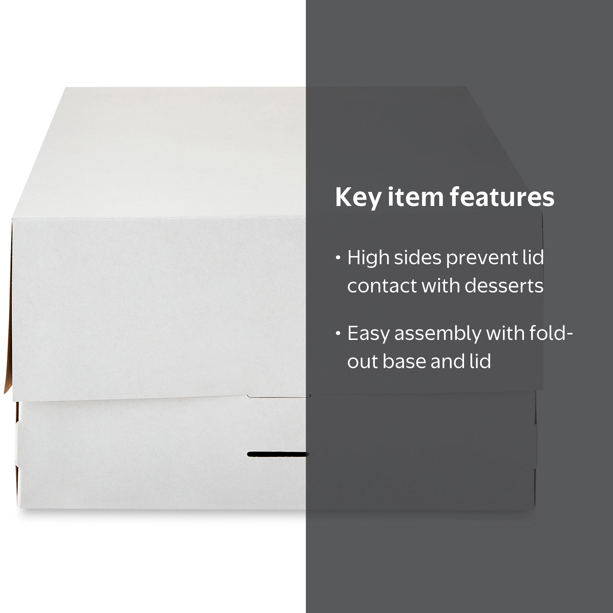 Way To Celebrate White Cardboard Adjustable Cake Box, 12