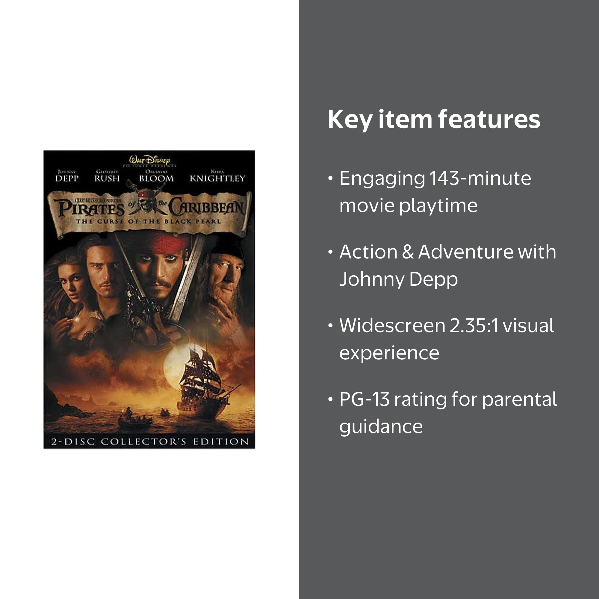Disney's Pirates of the Caribbean Movie: The Curse of the Black