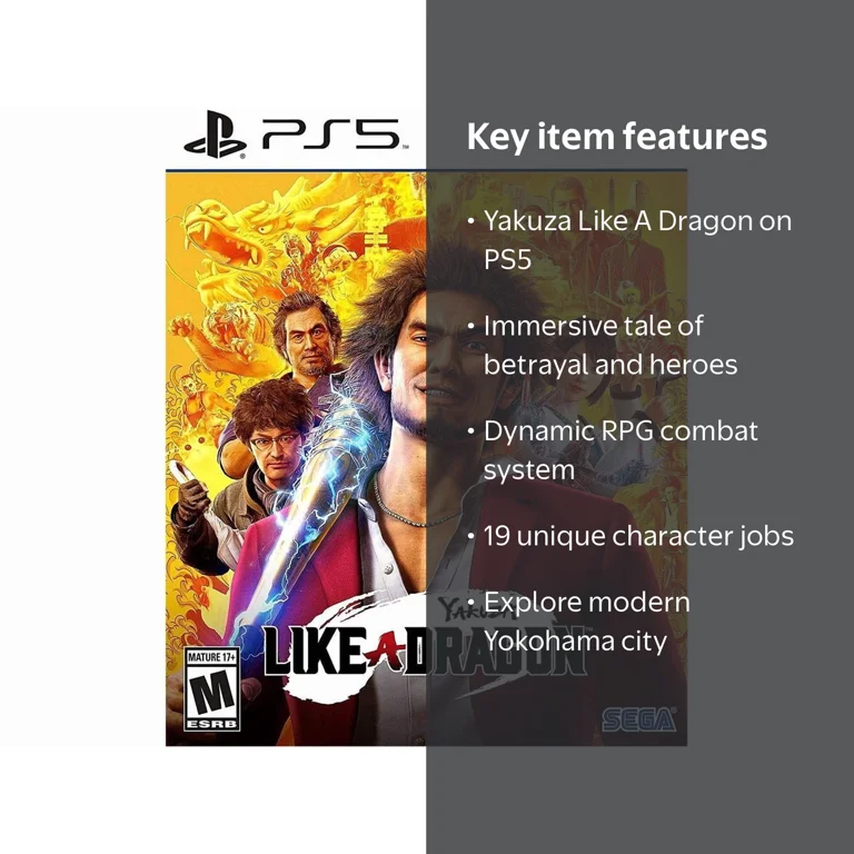 Yakuza Like A Dragon, Sega, PlayStation 5 [Physical] - Walmart.com
