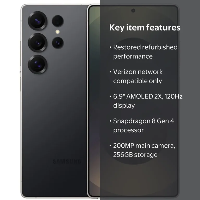 Restored Samsung Galaxy S25 Ultra 5G SM-938 - Verizon Only - 256GB