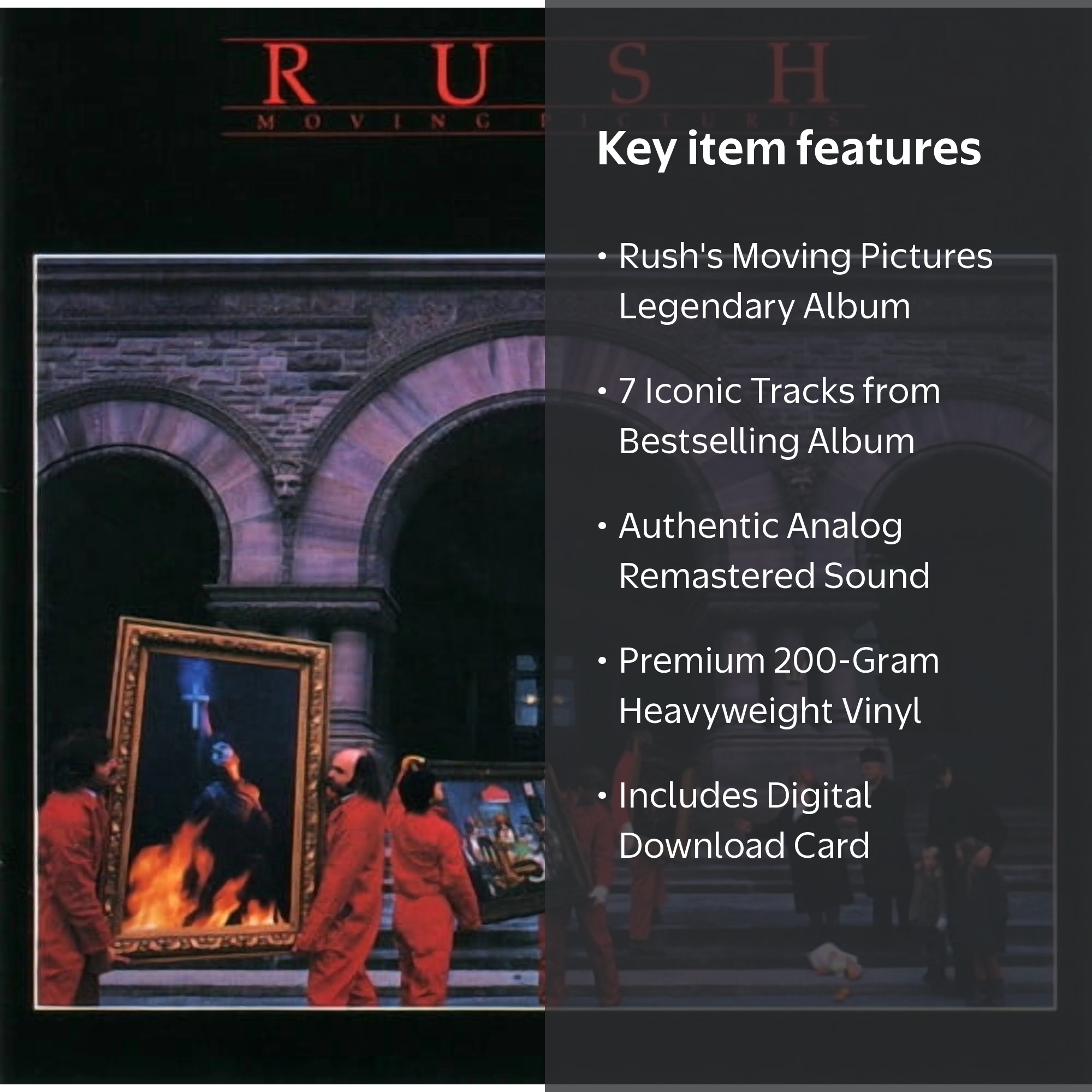 Rush - Moving Pictures - Rock Vinyl LP, Remastered on 200-gram