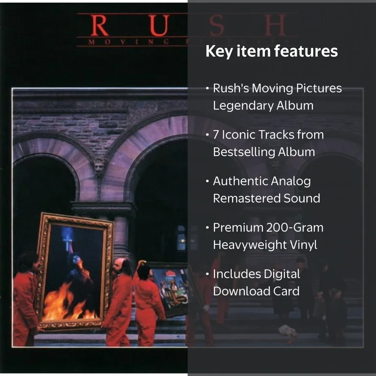 Rush - Moving Pictures - Rock Vinyl LP, Remastered on 200-gram