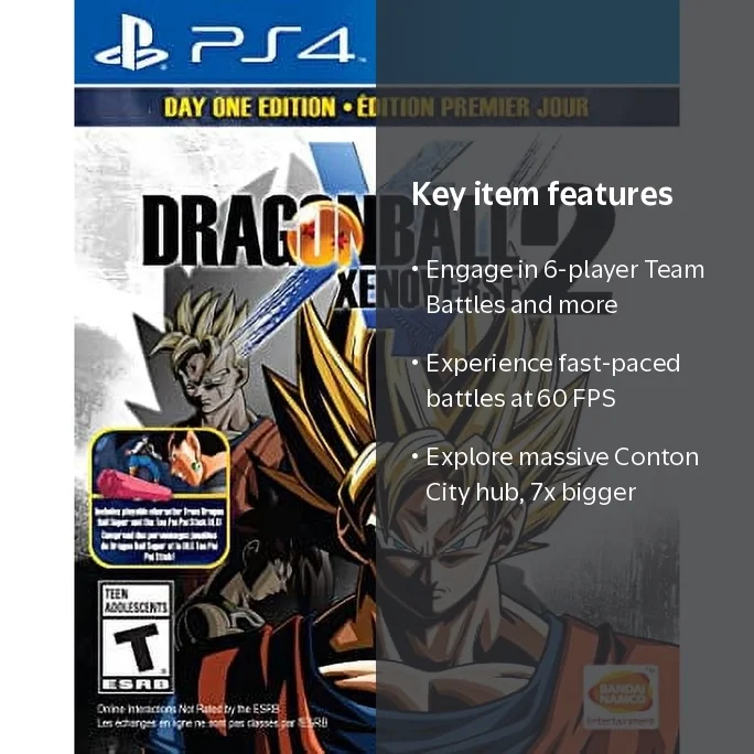 Dragon Ball Xenoverse 2 Super Battle Game for PlayStation 4