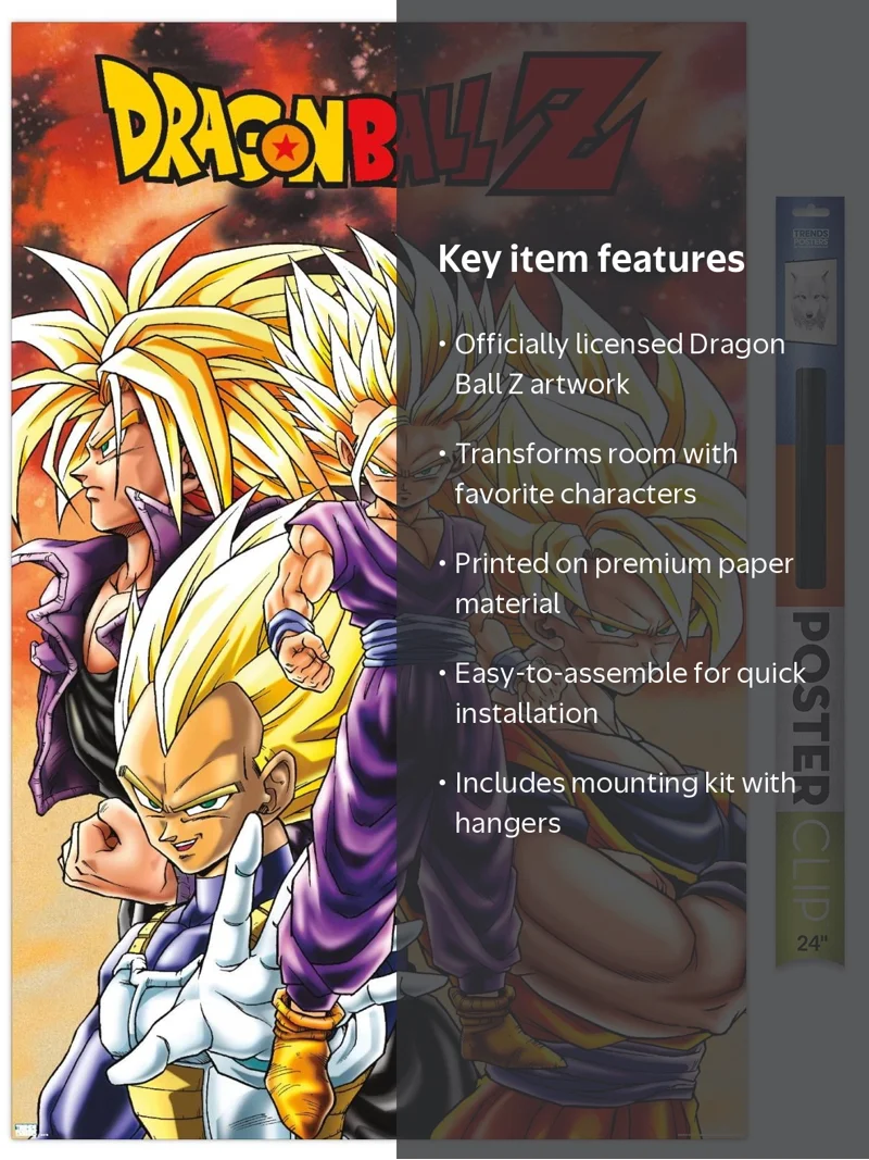 Dragon Ball Z - Saiyans Wall Poster, 22.375