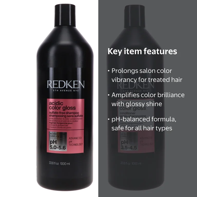 Redken Acidic Color Gloss Shampoo 33.8 oz & Conditioner 33.8 oz