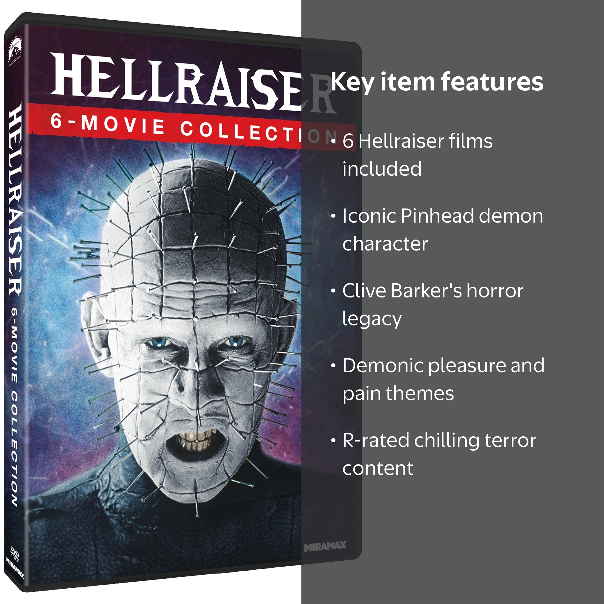 【廃盤/セル版Blu-ray】「憎しみ ブルーレイ&DVDセット('95仏)」 Paramount Home Video, Hellraiser DVD Collection, 6-Movie Set, R