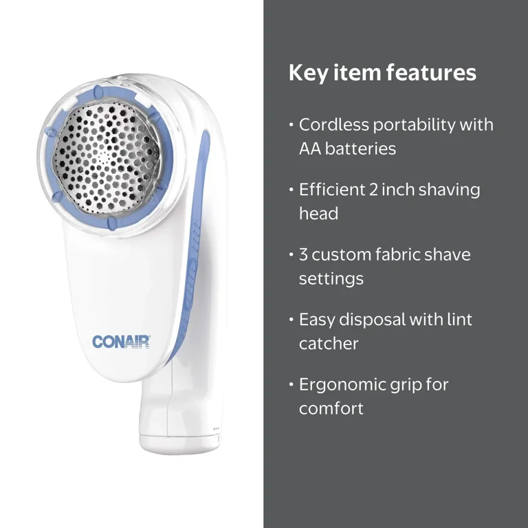 Conair Fabric Defuzzer - Shaver; Battery Operated; White - Walmart.com