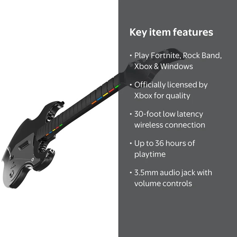 PDP Riffmaster Wireless Guitar Controller for Xbox & Windows 10/11
