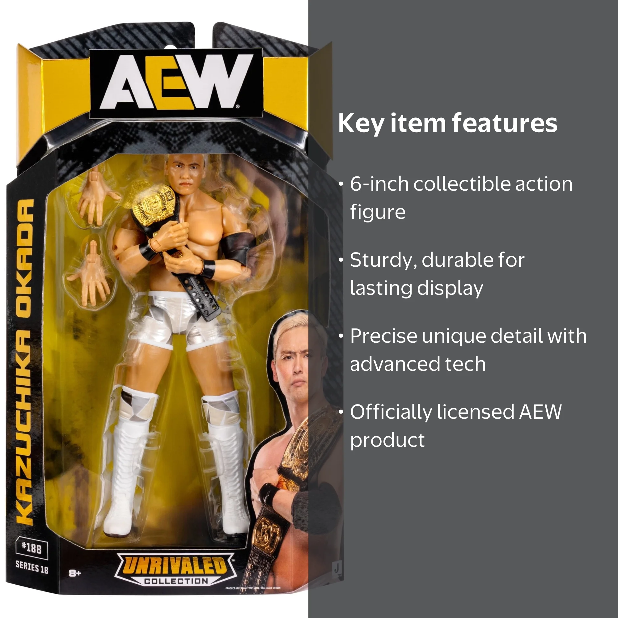 AEW Kazuchika Okada 1 Figure Pack - Unrivaled Figure - Walmart.com
