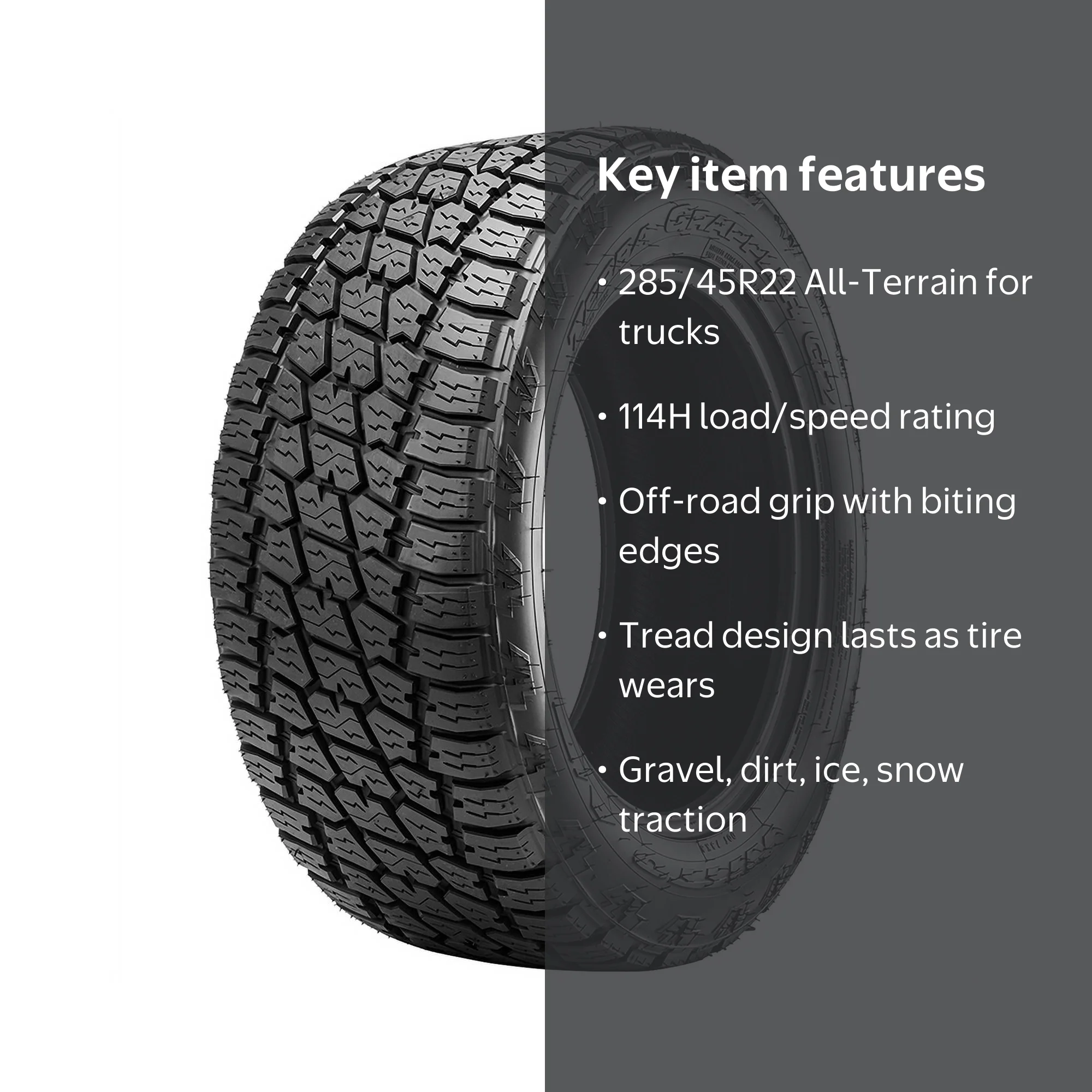 Nitto Terra Grappler G2 285/45R22 114H All Terrain Tire - Walmart.com