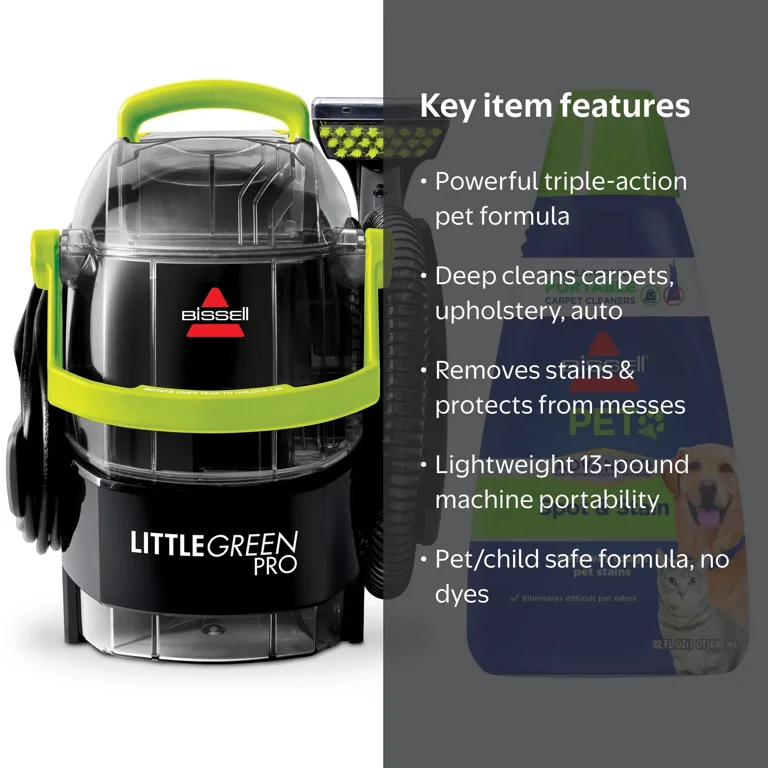 掃除機・クリーナー Bissell Little Green Pro BISSELL Little Green Pro Portable Carpet Cleaner, 2505 & BISSELL