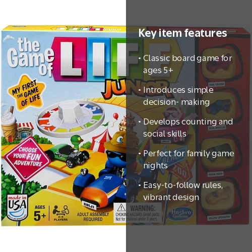 Hasbro The Game of Life Junior Classic Game, for kids 5+ - Walmart.com