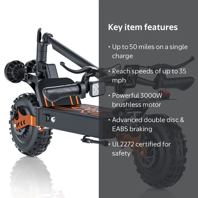 AZHAR GT28 3000W Electric Scooter for Adults,Top Speed 35MPH Fast