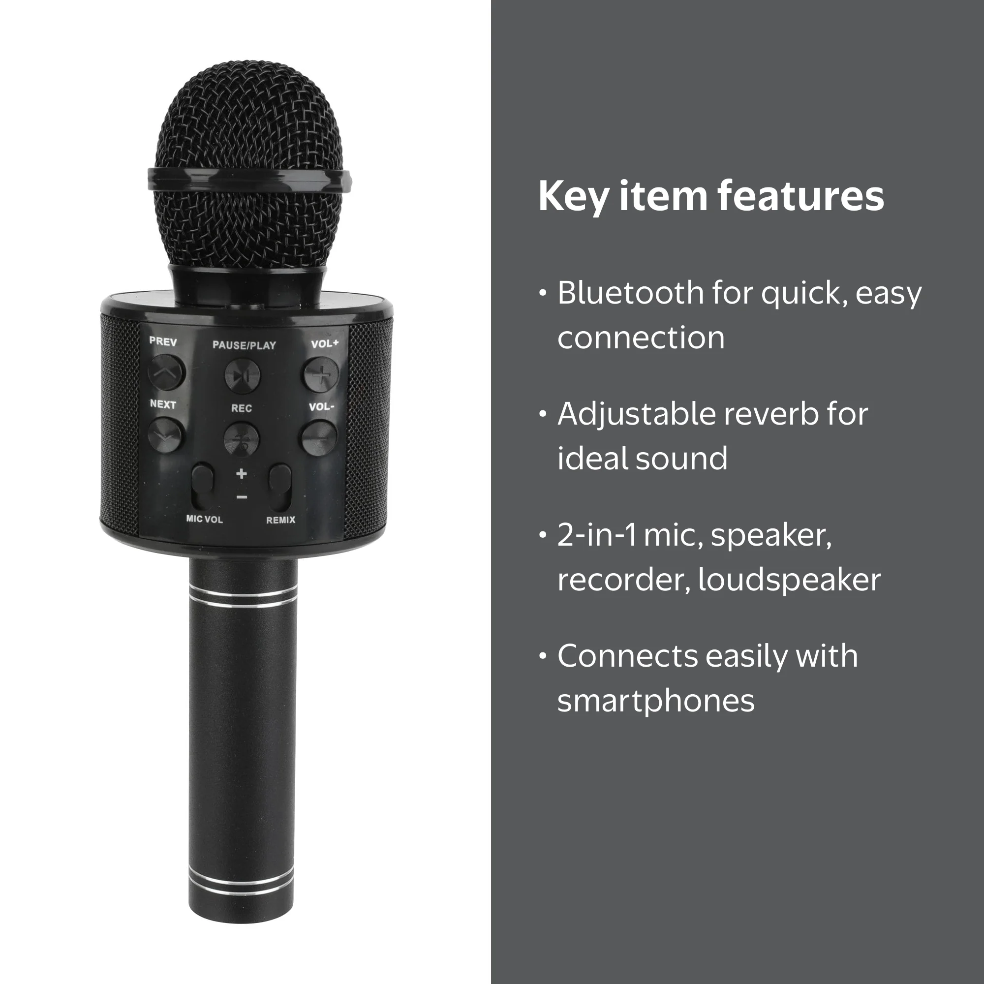 Vivitar Bluetooth® Karaoke Microphone, Black - Walmart.com
