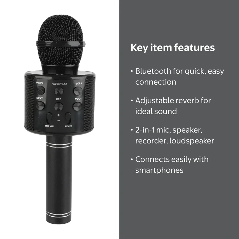 Vivitar Bluetooth® Karaoke Microphone, Black - Walmart.com