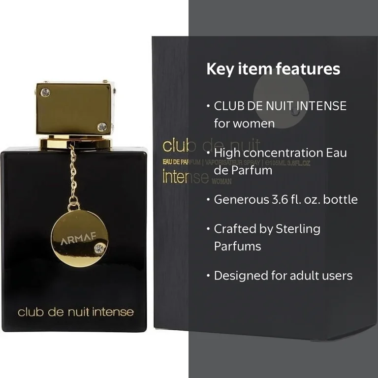 Armaf, Club de Nuit INTENSE, 3.6 oz, Women's EDP Spray - Walmart.com