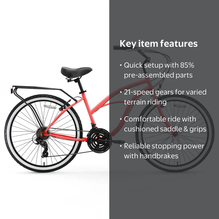 sixthreezero Around the Block Women's 21-Speed Beach Cruiser