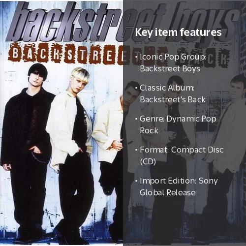 Sony Import, Music CD, Backstreet's Back, Album S059927 - Walmart.com