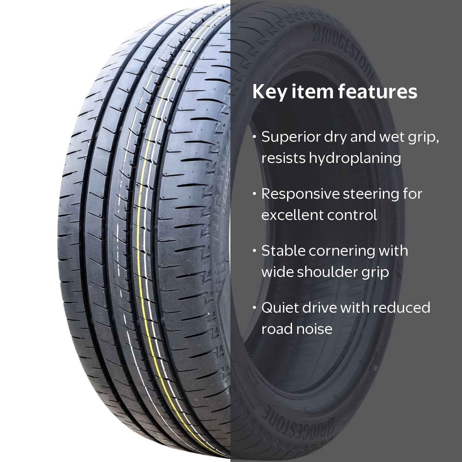Bridgestone Turanza T005A Performance Tire 205/50R17 89V for