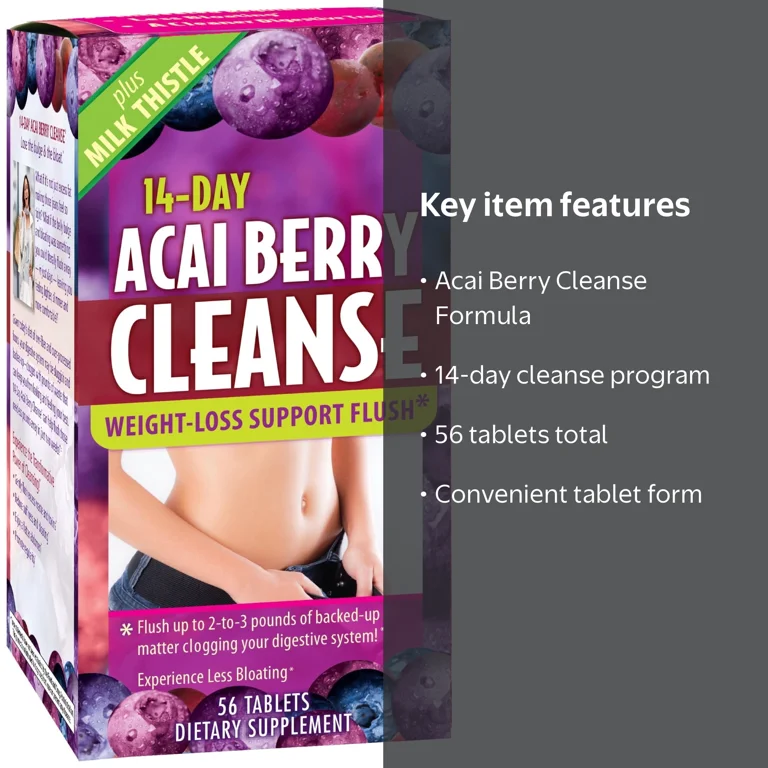 Applied Nutrition, 14-Day Acai Berry Cleanse Tablets, 56 count