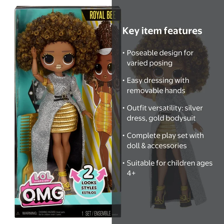 yui★LOLサプライズ★ O.M.G Fashion dolls L.O.L. Surprise!, OMG Fashion Doll, Royal Bee, Multicolor