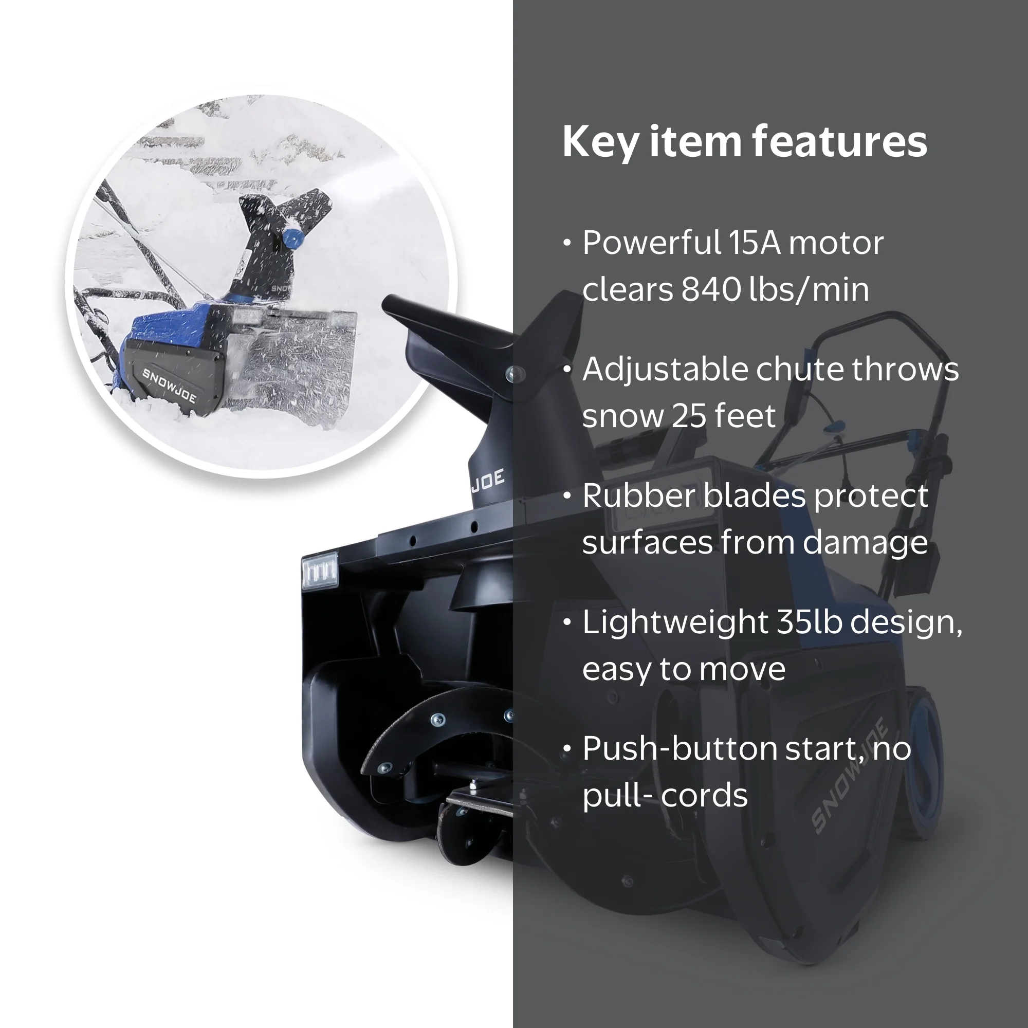 Snow Joe, Electric Snow Blower, SNJ-SJ627E, 22-inch, 15A - Walmart.com