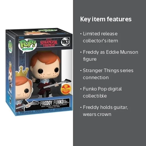 Funko, Vinyl Figure, Stranger Things Digital Freddy as Eddie