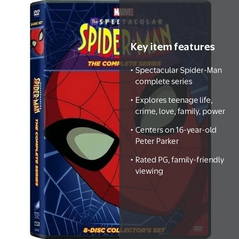 Spectacular Spider-Man: Complete Animated TV Series Collection Set Spectacular Spider-Man: Complete Animated TV Series Collection Set