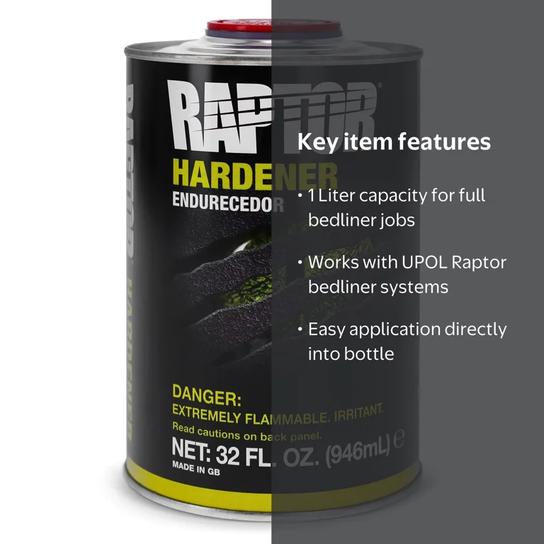 UPOL Raptor Bed-liner System Hardener - 1 Liter for U-Pol Raptor