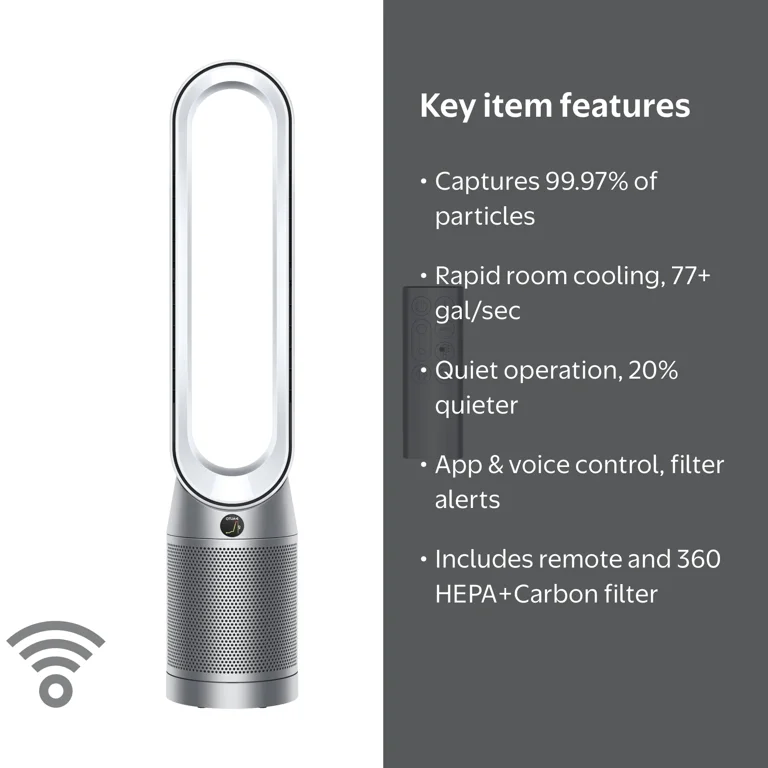 Dyson Purifier Cool Connected Tower Fan TP07 White Silver