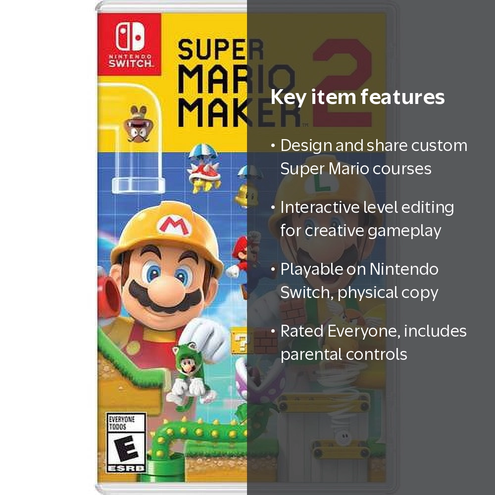 Nintendo, Super Mario Maker 2, Platformer Game, for Nintendo