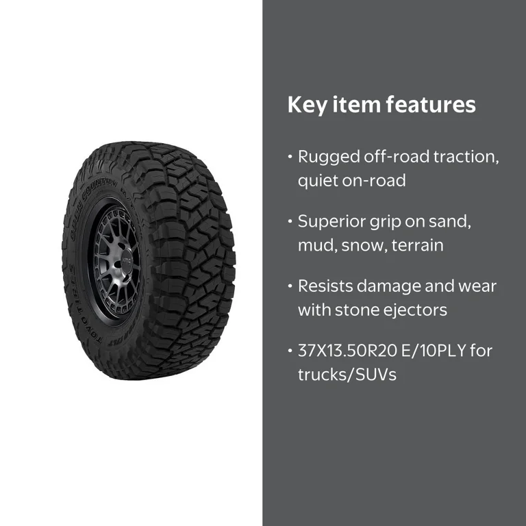 Toyo Open Country R/T Trail Tires, 37X13.50R20 E/10PLY