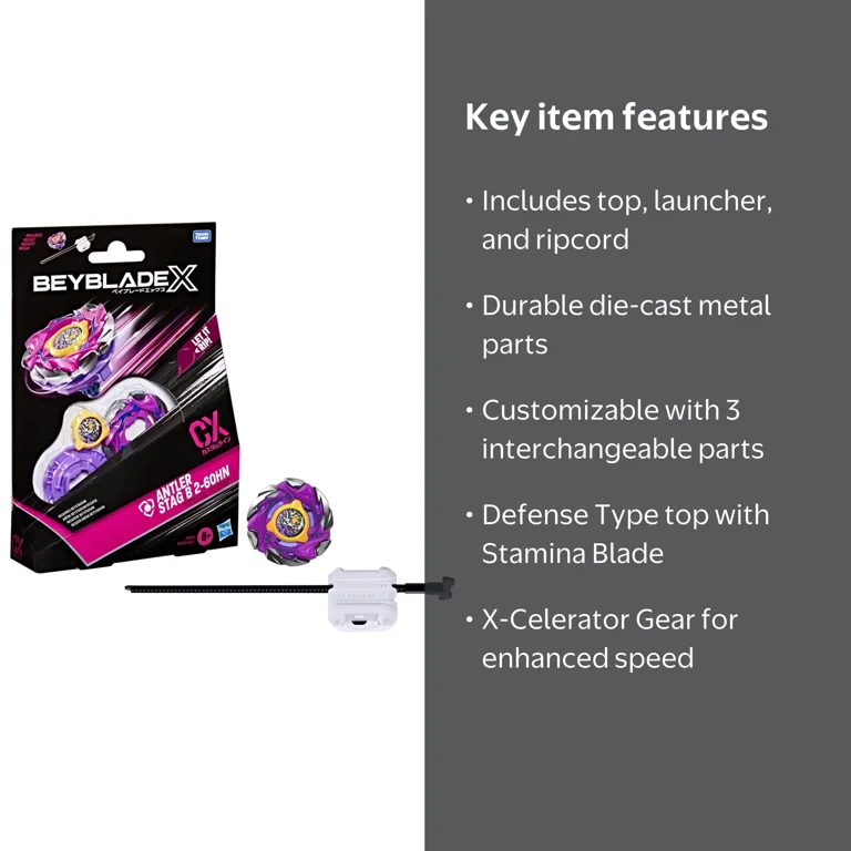 Beyblade X Antler Stag B 2-60HN CX Starter Pack Set with Defense