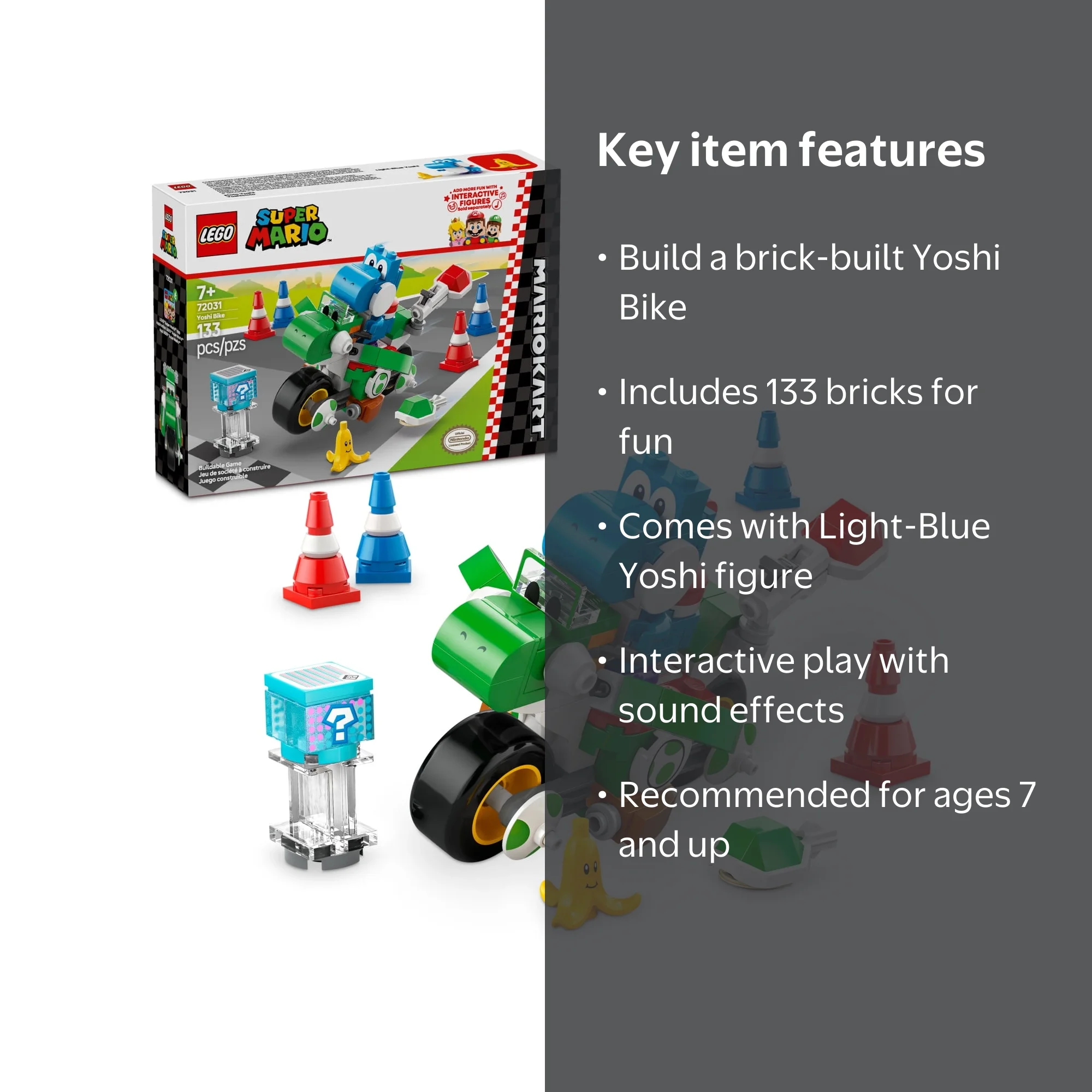 LEGO, Building Toy Set, 72031, Interactive Race with Yoshi Bike