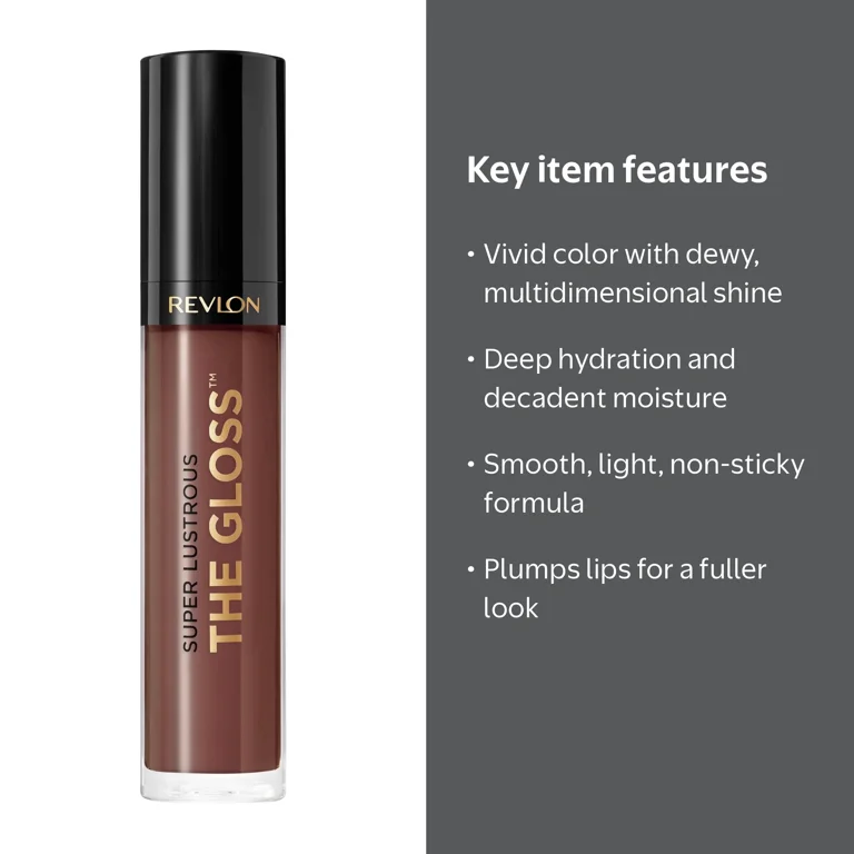 Revlon Super Lustrous Lip Gloss, Natural Balm with Oil Butter