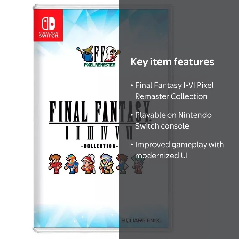 Final Fantasy I-VI Pixel Remaster Collection 1-6 - Nintendo Switch