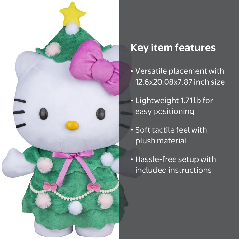 Christmas Plush Toy Hello Kitty as Christmas Tree Décor Sanrio